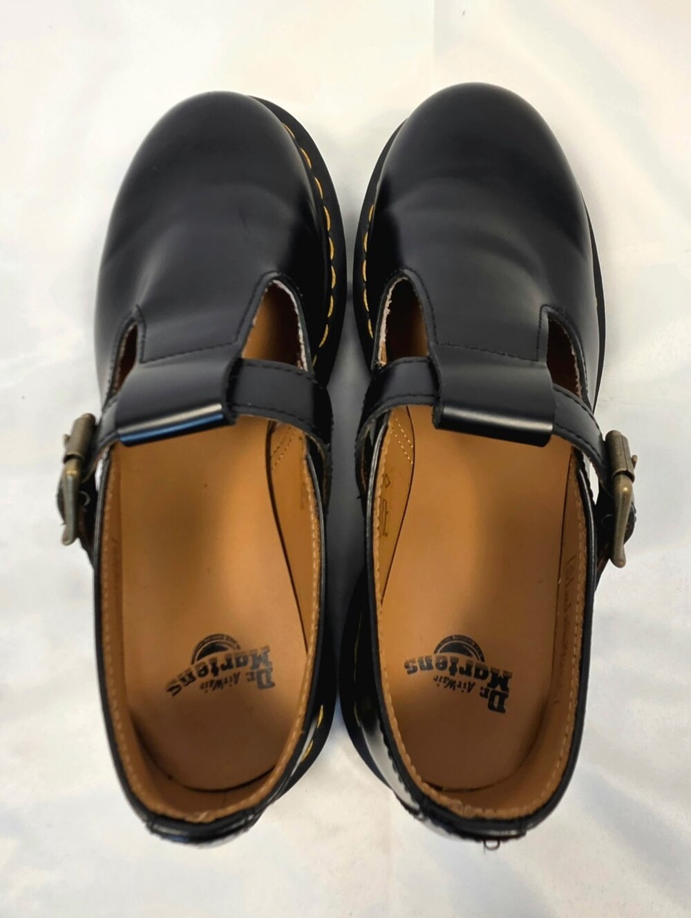 Dr. Martens Polley Black Leather T-Bar Mary Janes - Excellent Condition - Picture 3 of 7